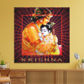 KRISHNA - Wrapped Canvas Afdruk (Insitu (Woonkamer))