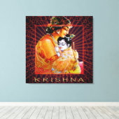 KRISHNA - Wrapped Canvas Afdruk (Insitu (Houten vloer))