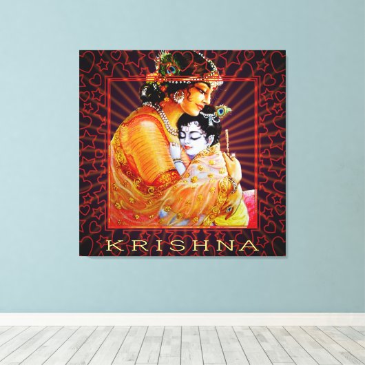 KRISHNA - Wrapped Canvas Afdruk (Insitu (Houten vloer))