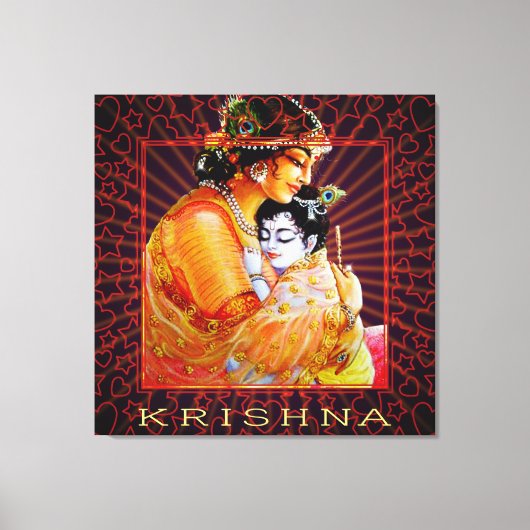 KRISHNA - Wrapped Canvas Afdruk (Voorkant)