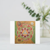 Krishna Yantra Briefkaart (Staand voorkant)