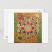 Krishna Yantra Briefkaart (Voorkant / Achterkant)