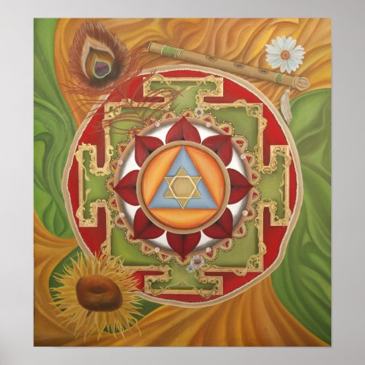Krishna Yantra Poster (Voorkant)