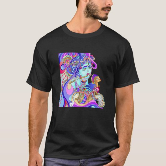 Krishna Yoga Third Eye Isha Hindu Linga T-shirt (Voorkant)