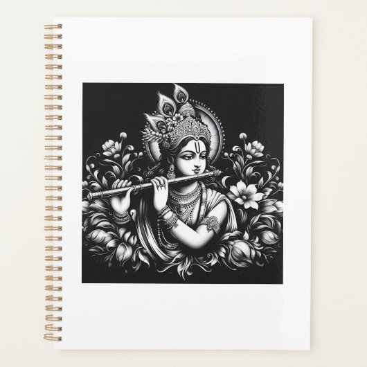 Krishna Zwart en Wit Planner (Voorkant)