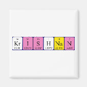 Krishnan periodiek table name magnet (Voorkant)