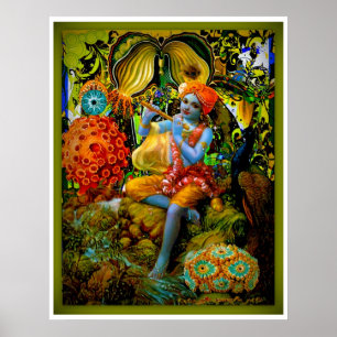 Krishna's Flute Poster