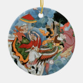 Krishna's strijd met Indra, c.1590 Keramisch Ornament (Voorkant)
