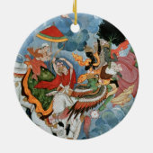 Krishna's strijd met Indra, c.1590 Keramisch Ornament (Achterkant)