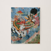 Krishna's strijd met Indra, c.1590 Legpuzzel (Verticaal)