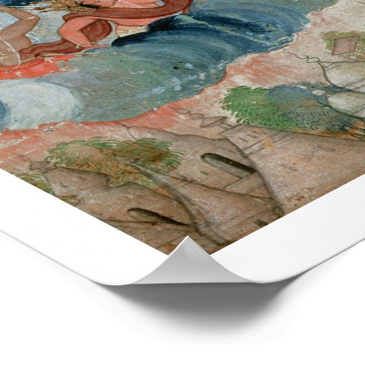 Krishna's strijd met Indra, c.1590 Poster (Hoek)