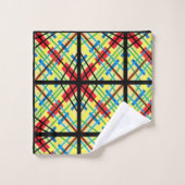 Kriskras regenboog strepen patroon badhanddoeken bad handdoek (Wasdoekje)