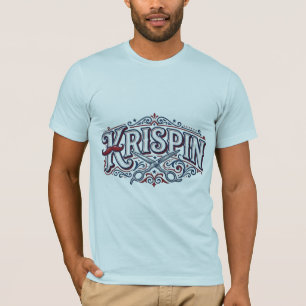 KRISPIN Vintage Barber Shop Grafisch T-shirt