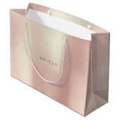 KRISSY Roos Gold Blush Parly Minimale Gift Large Cadeautasje (Achterkant Gekanteld)