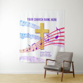 KRIST DE Christelijke Tapestry VAN HET CENTRUM Wandkleed (In situ)