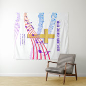 KRIST DE Christelijke Tapestry VAN HET CENTRUM Wandkleed (In Situ (horizontaal))