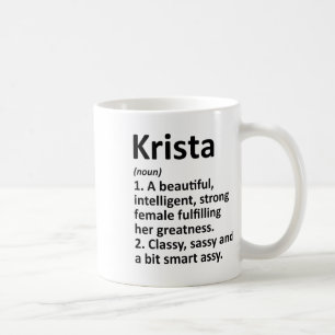 Krista Definitie Persoonlijke Naam Grappige Kerstm Koffiemok
