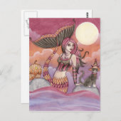 Krista - Halloween Mermaid Briefkaart (Voorkant / Achterkant)