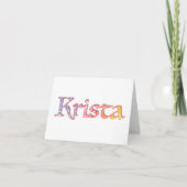 Krista Note Cards Notitiekaartje (Voorkant)