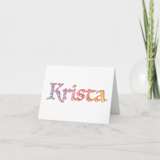 Krista Note Cards Notitiekaartje (Voorkant)