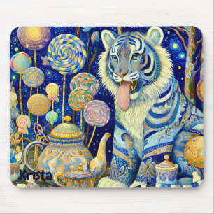 KRISTA ~ Paisley Tiger ~ theefeest ~ Mousepad Muismat