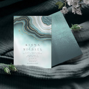 Kristal Agate Wedding Blauwgroen ID825