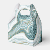 Kristal Agate Wedding Blauwgroen ID825 Bedankdoosjes (Achterkant)