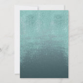 Kristal Agate Wedding Blauwgroen ID825 Save The Date (Achterkant)