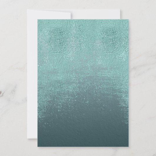 Kristal Agate Wedding Blauwgroen ID825 Save The Date (Achterkant)