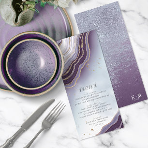 Kristal Agate Wedding Menu V2 Amethyst ID825