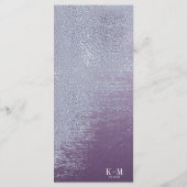 Kristal Agate Wedding Menu V2 Amethyst ID825 (Achterkant)