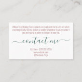 Kristal Arrow Floral soap en kaars Visitekaartje (Achterkant)