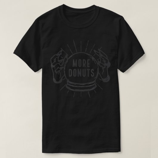 Kristal Ball Fortune Teller Meer donuts T-shirt (Design voorkant)