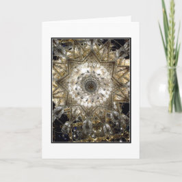 "Kristal" blanco Wenskaart Feestdagen Kaart