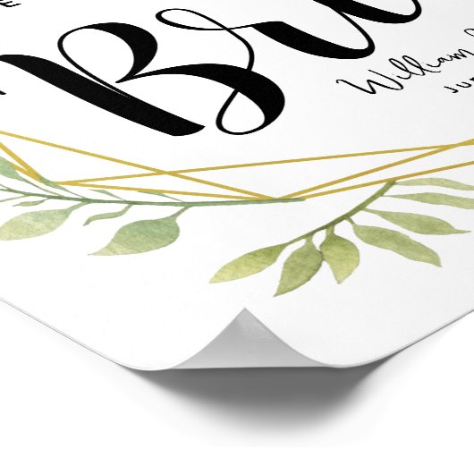 kristal botanisch hier komt de bride vandaan poster (Hoek)