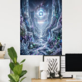 Kristal Canyon Licht Anomaly Poster (Thuiskantoor)