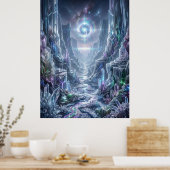 Kristal Canyon Licht Anomaly Poster (Keuken)