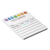 Kristal-chakra-balanceerpad Notitieblok (Schuin)