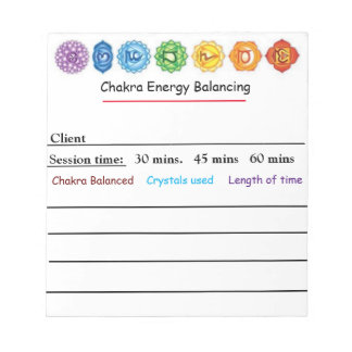 Kristal-chakra-balanceerpad Notitieblok