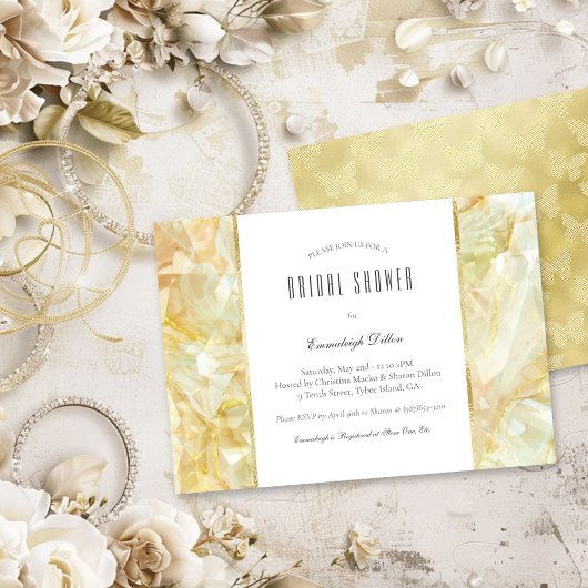 Kristal Champagne Burst Bruiloftsborrel Kaart