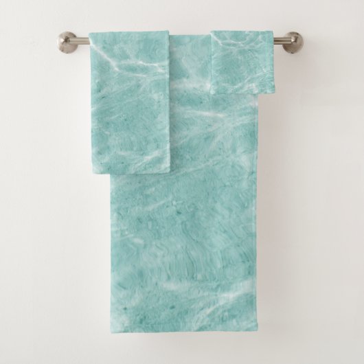 Kristal Clear Soft Turquoise Ocean Dream #2 #wall Bad Handdoek (Insitu)