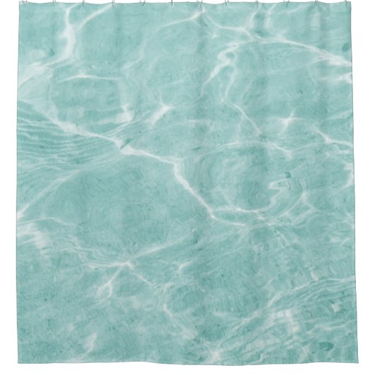 Kristal Clear Soft Turquoise Ocean Dream #2 #wall Douchegordijn (Voorkant)