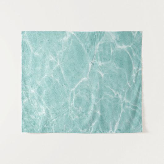 Kristal Clear Soft Turquoise Ocean Dream #2 #wall Wandkleed (Voorkant (horizontaal))