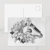 Kristal Coyote Briefkaart (Voorkant / Achterkant)