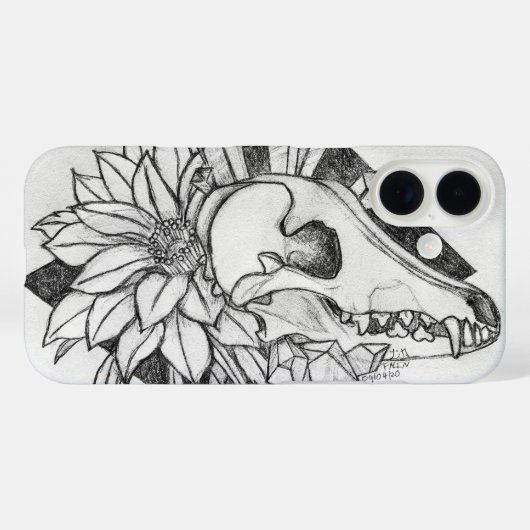 Kristal Coyote Case-Mate iPhone Case (Achterkant (horizontaal))
