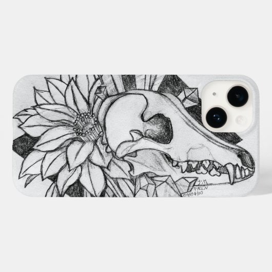 Kristal Coyote Case-Mate iPhone Case (Achterkant (horizontaal))