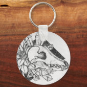 Kristal Coyote Sleutelhanger (Achterkant)