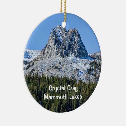 Kristal Crag, Mammoth Lakes, CA. Keramisch Ornament (Rechts)