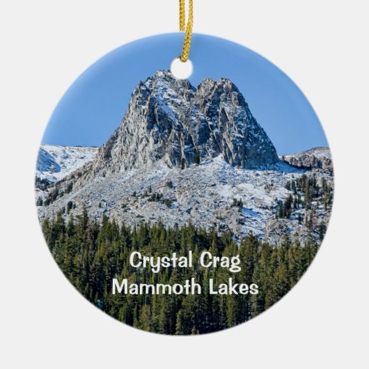 Kristal Crag, Mammoth Lakes, CA. Keramisch Ornament (Voorkant)