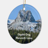 Kristal Crag, Mammoth Lakes, CA. Keramisch Ornament (Links)